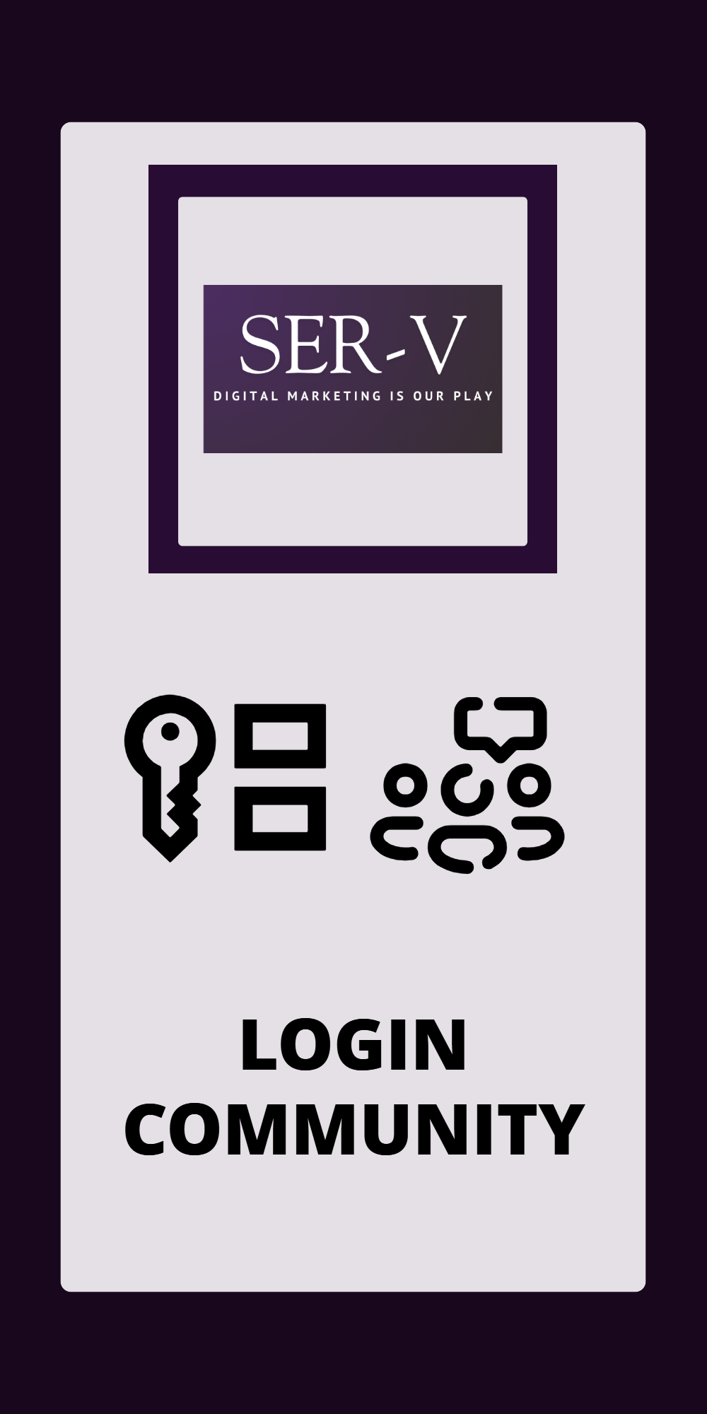LOGIN COMMUNITY