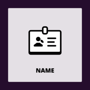 name